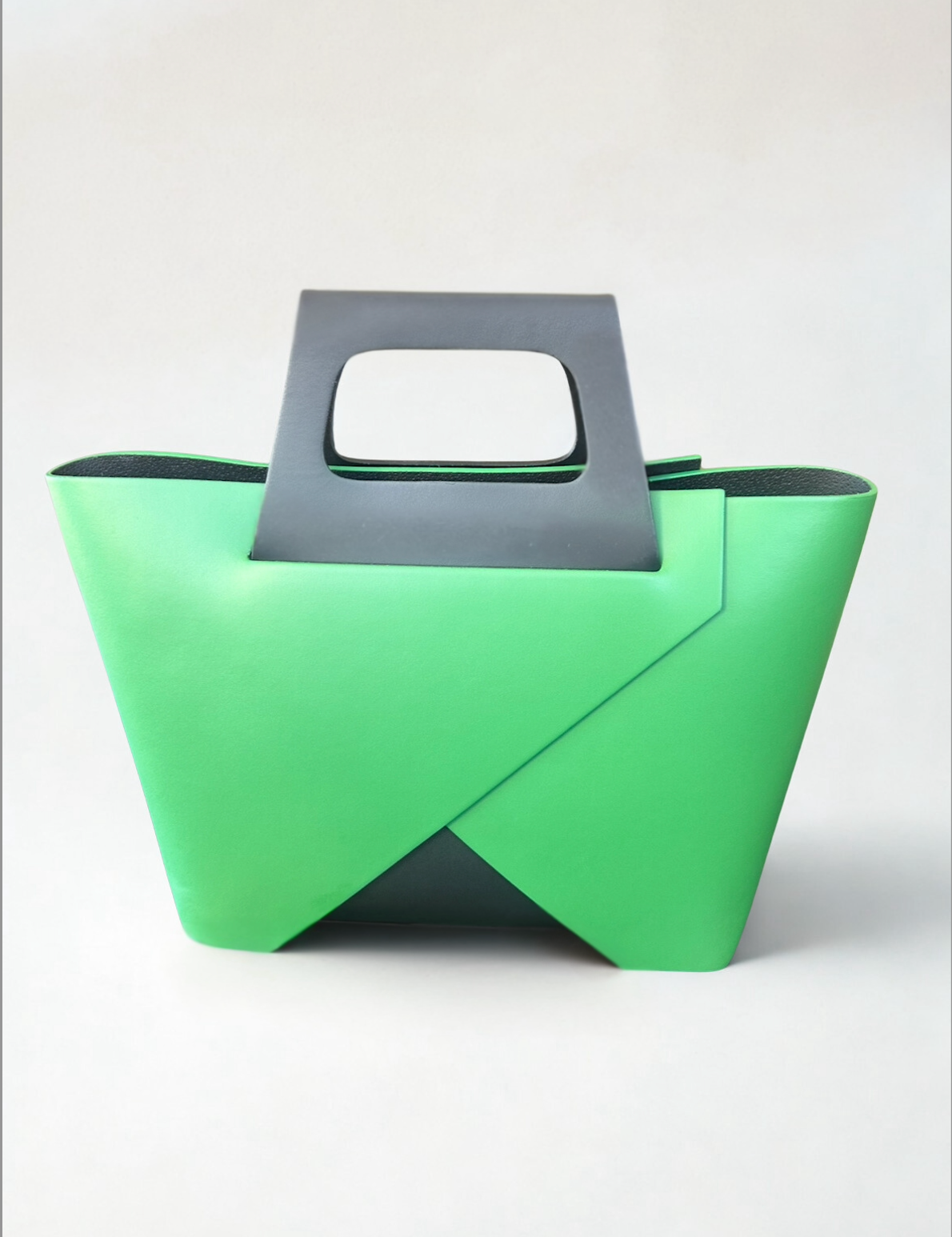 Geometric Leather Tote