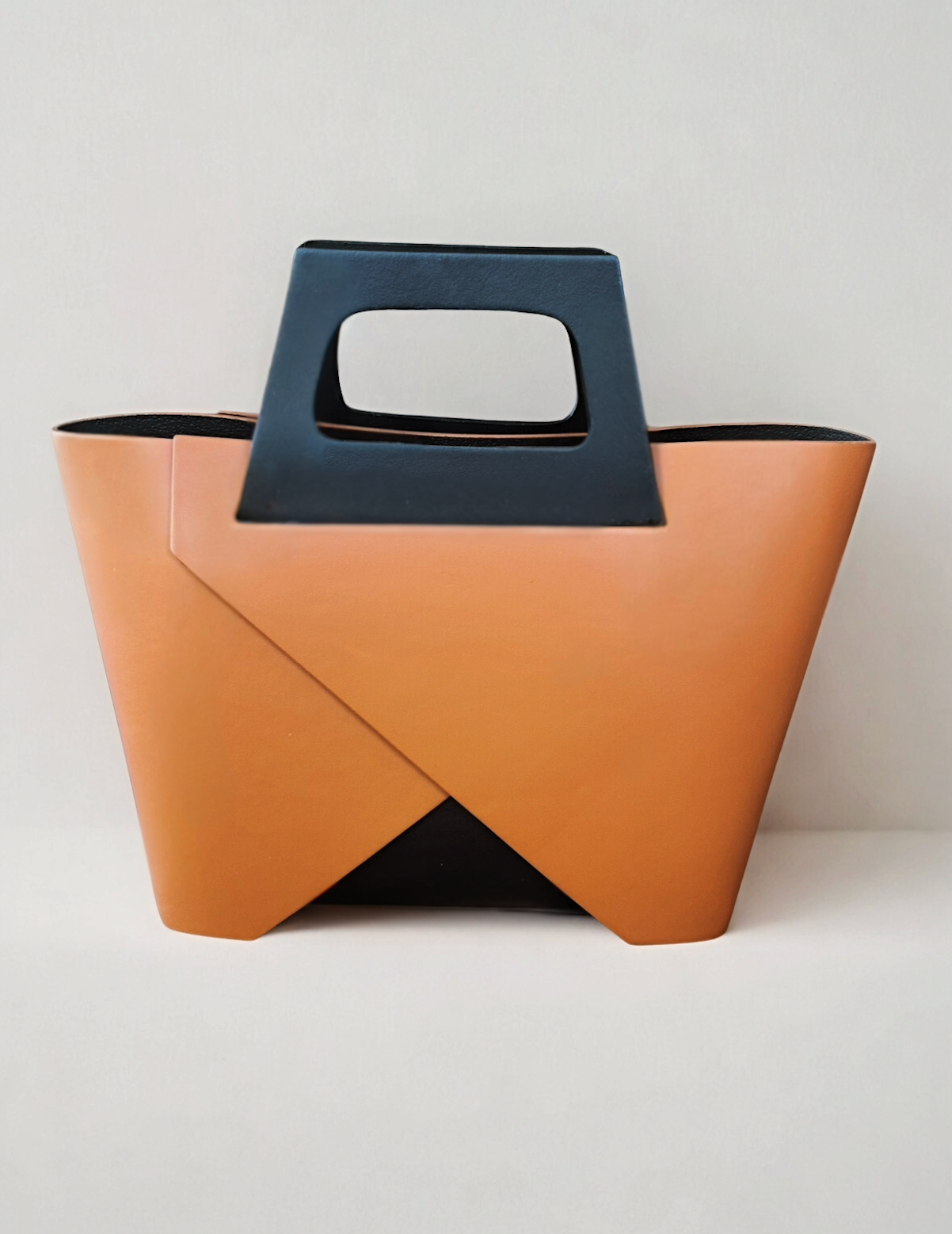 Geometric Leather Tote