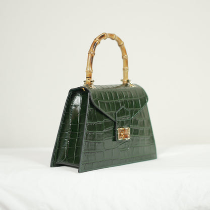Structured Italian Leather Handbag