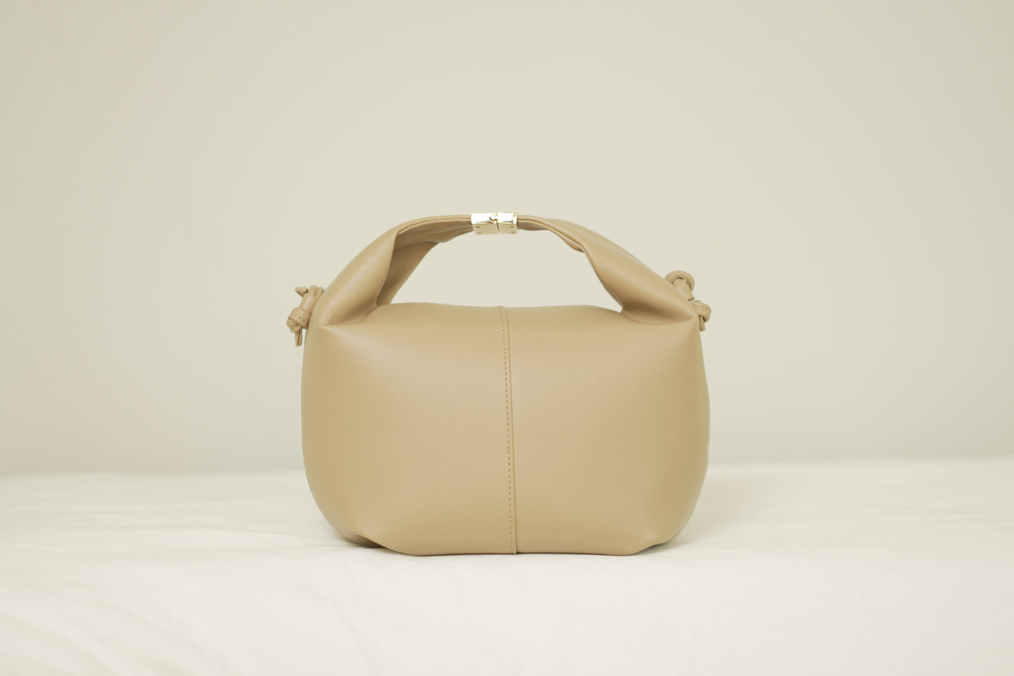 Mini Hobo Handbag - Taupe