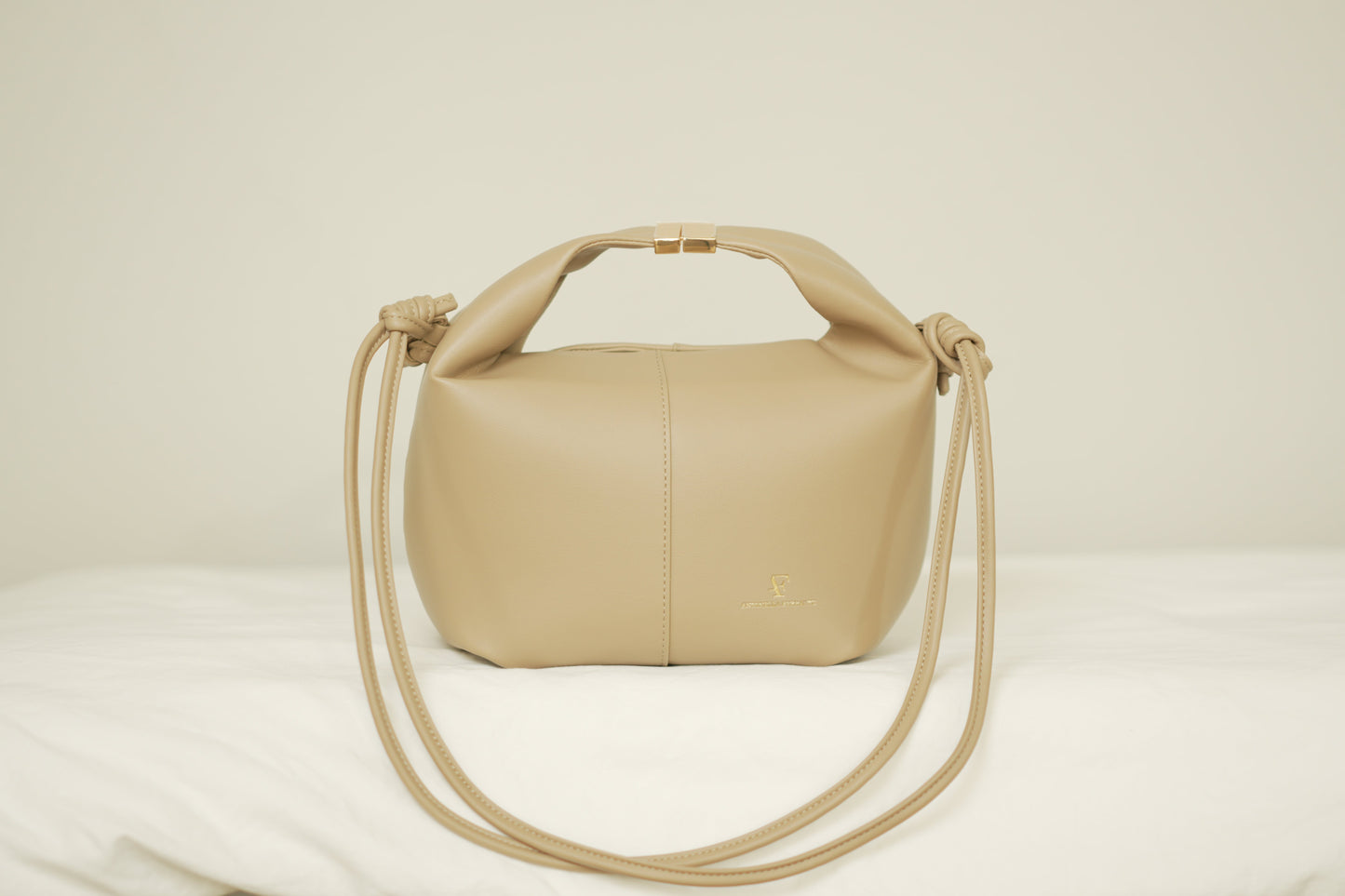 Mini Hobo Handbag - Taupe