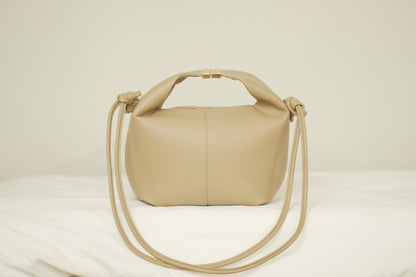 Mini Hobo Handbag - Taupe